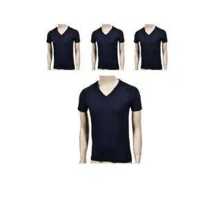 남친런닝구 신축성과 착용감이 우수한 남성 V넥 반판 런닝 X 4벌