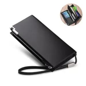 고급소가죽장지갑 카드수납 똑딱이 지퍼 소가죽 장지갑 세련 남친 선물