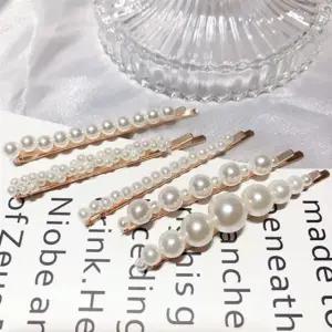 골드 메탈 진주 알 실핀 5종세트 머리핀 악세사리 BTm6+6ocR