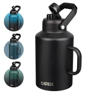BJPKPK 사이드 핸들 와이드 마우스 워터보틀 3.8L 블랙