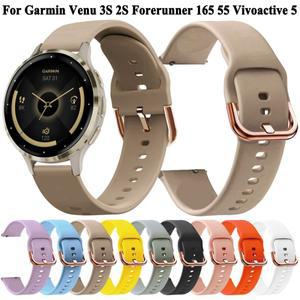 Garmin호환 Venu 3S 2S Forerunner 165 55 Vivoactive 6 5 3 팔찌 시계 밴드 용 18mm 20mm 실리콘 스마트