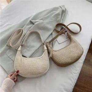 반달 라탄 숄더백 크로스백 라탄백 여성백 숄더백 여자가방