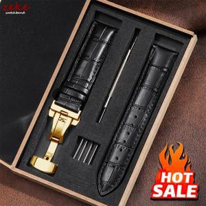 소가죽 시계줄 스트랩 박스 포함 시계밴드 4mm 16mm 20mm 손목밴드 벨트 버터플라이 클라스프 브레이슬릿
