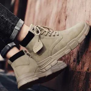 심플 베이직 스타일 빈티지 스타일 남성 사막화 워커 hjD8+1ukz