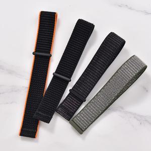 MZDTIMK 훅 앤 루프 조절 가능 퀵 릴리즈 편안한 나일론 D-엘러그 스트랩 탄성 클로스 시계줄 스트랩 20mm