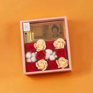 [콩심팥심]카네이션 조화꽃 플라워카드 스승선물