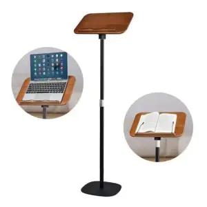 노트북거치대 우드상판 유틸리티 원목 나무 독서대 보면대