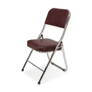 [하프클럽/셀러허브]다크브라운 접이식의자/강당단체연수원강의실