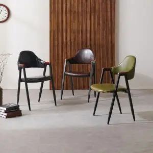 [하프클럽/셀러허브]철제 카페의자 업소의자 편안한의자(3color)