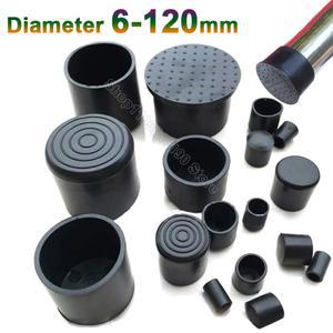 둥근 고무 의자 다리 음소거 방지 테이블 엔드 미끄럼 25 16 30 14 10 12 바닥 PVC 120MM 20 패드 가구 플러그 보호