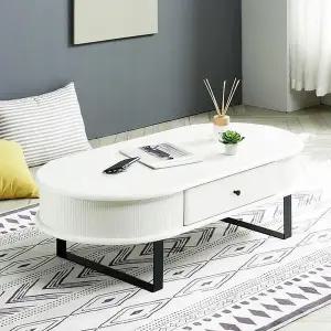 [하프클럽/셀러허브]테온 거실테이블 타원형 거실테이블