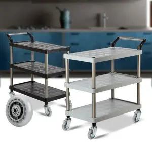 [하프클럽/셀러허브]PP 대 무소음바퀴 이동식수납장 웨곤 카 3단