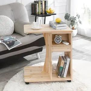 [하프클럽/셀러허브]사이드테이블 보조테이블 삼나무이동식협탁