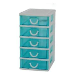 [하프클럽/셀러허브]해피 소품수납함 서랍장5단(블루)
