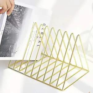 [하프클럽/셀러허브]클래식 인테리어 책상위책꽂이 삼각프레임 스틸