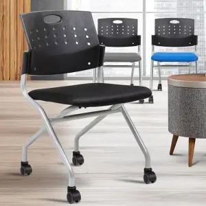 [하프클럽/셀러허브]바퀴의자 접이식등받이 책상의자 폴딩체어 a23