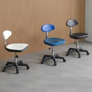 [하프클럽/셀러허브]연구실 보조 회의 의자 바퀴 이동식 고정 검정