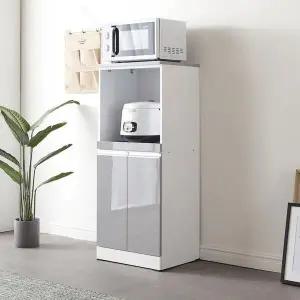 [하프클럽/셀러허브]그레이 밥솥수납장 밥솥전자레인지다이주방