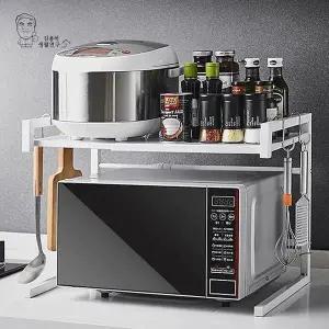 [하프클럽/셀러허브]전자레인지 오븐 받침대 주방선반 수납장 2단