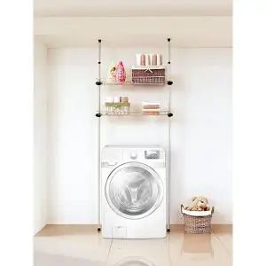 [하프클럽/셀러허브]철바구니 행거 고정식선반행거 선반2개 602