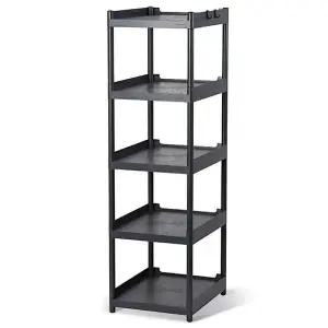 [하프클럽/셀러허브]펜트리정리선반 다크그레이 소품 의류 신발 5단