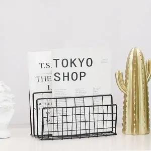 [하프클럽/셀러허브]인테리어 3단 잡지꽂이 철제 잡지 책꽂이