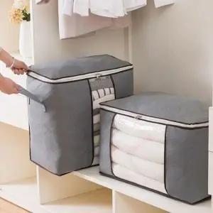 [하프클럽/셀러허브]대용량 부직포파우치 이불 보관함