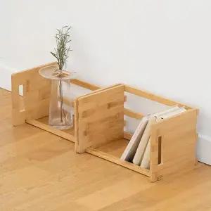 [하프클럽/셀러허브]길이조절 엔틱 선반 우드 원목선반 책꽂이