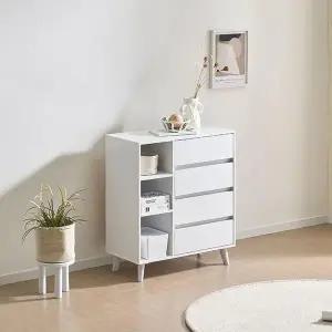 [하프클럽/셀러허브]쉘라가구SA 토이시 800 4단 1인가구 서랍장