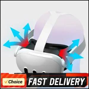 냉각 팬이 있는 페이스 커버 쿨 마스크 충전식 RGB 라이트 포함 누수 방지 코 패드 메타 퀘스트 3 액세서리