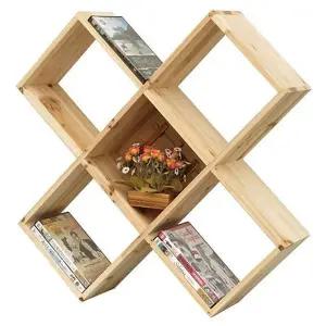 [하프클럽/셀러허브]원목크로스DVD꽂이 DVD케이스 CD꽂이