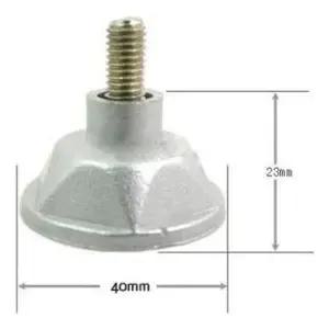 [하프클럽/셀러허브]조절발 책상높이조절 은색 다각형 가구다리