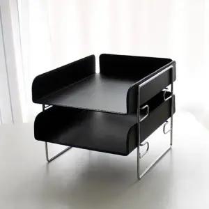 [하프클럽/셀러허브]아리아라 가죽 서류함 서류철 2단 A4서류함