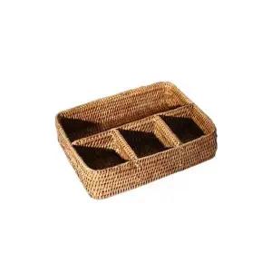 [하프클럽/셀러허브]미얀마 라탄 커피 바스켓 II BK205