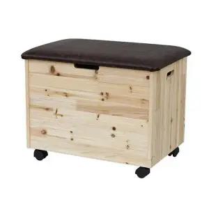 [하프클럽/셀러허브]원목쿠션토이박스 수납함 정리함 정리박스