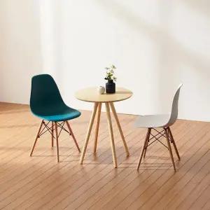 [하프클럽/셀러허브]원형 의자 젤리빈 2인 테이블(테이블 의자2)