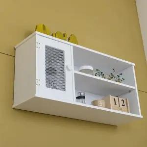 [하프클럽/셀러허브]행사상품 선반장 밀키 단문철망 벽선반