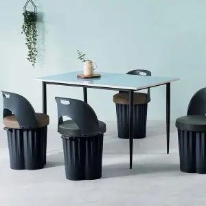 [하프클럽/셀러허브]등받이 의자 수납 의자 식당