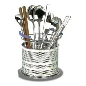 [하프클럽/셀러허브]원형 스텐수저함 수저통(대)