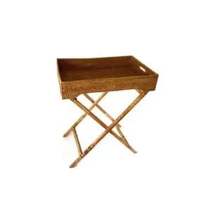 [하프클럽/셀러허브]미얀마 라탄 버틀러 버틀러 트레이 BK142