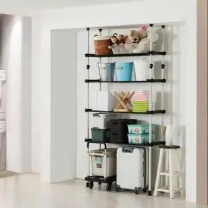 [하프클럽/셀러허브]UPGRADE 수납식 수납행거 복식 선반 704