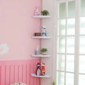 [하프클럽/셀러허브]리빙백색코너선반4단 코너선반