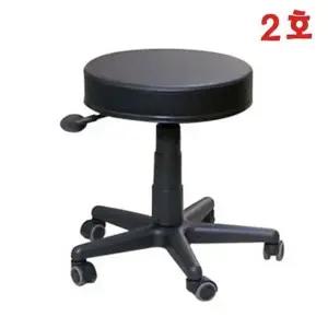 [하프클럽/셀러허브]병원의자 블랙 바퀴의자 진찰실 원형2호 C2