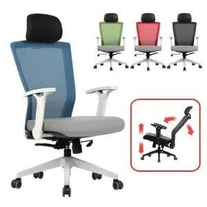 [하프클럽/셀러허브]사무실의자 튼튼한가죽 컴퓨터의자 등받이 사무