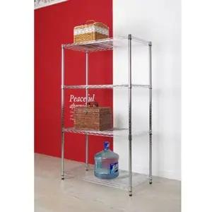 [하프클럽/셀러허브]와이드 메탈렉 900 4단 스텐 90x45x150cm