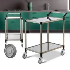 [하프클럽/셀러허브]특대 업소용카트 회색바퀴 주방 이동식카트 2단