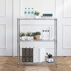 [하프클럽/셀러허브]리빙메탈랙선반 600 진열장 3단(하판)