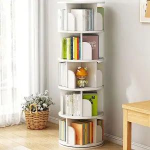 [하프클럽/셀러허브]원목 회전책장 인테리어 원형 회전 책장