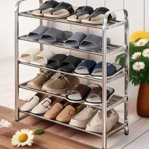 [하프클럽/셀러허브]신발장 정리대 스텐 보관함 5단신발수납함 5단