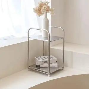 [하프클럽/셀러허브]스테인리스 협탁 선반 거치대 틈새 테이블 2단